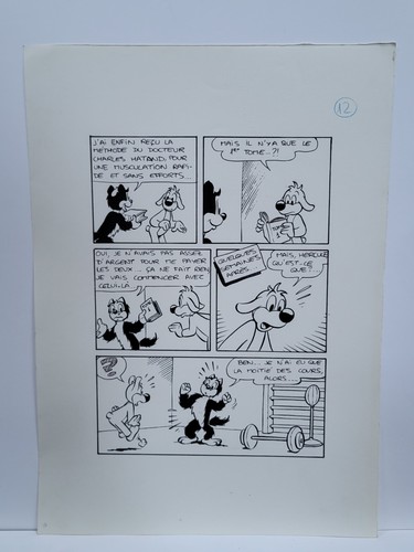 Pif hercule planche originale - planche,