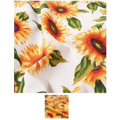 Tissu tournesols coton - de,