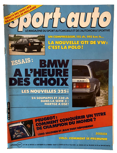 Sport auto numero - numero, 284