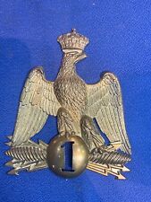 MILITARIA PLAQUE DE SHAKO 1° REGIMENT MODELE 1854