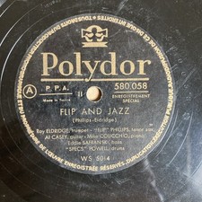 78t Roy Eldridge Phillips Flip And Jazz 580058 Polydor