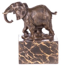 Statue d'éléphant en bronze