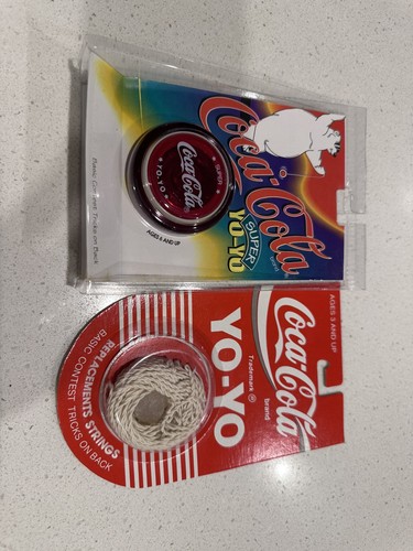 1990 red coca cola yoyo - 3x,