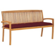 Bois teck massif banc - teck,