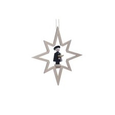 Noël Étoile en Bois Avec