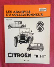 ETUDE TECHNIQUE / CITROEN  B14