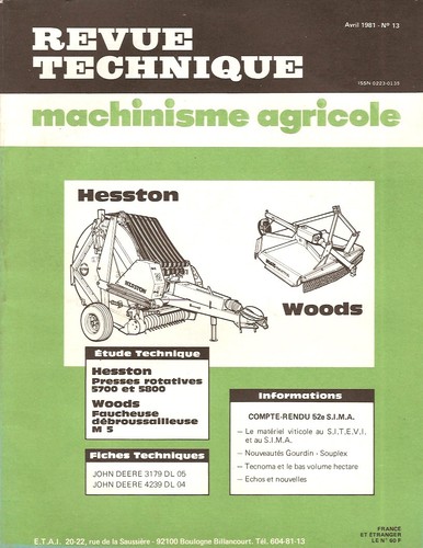 Revue technique presse - technique,