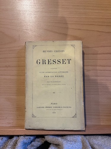 Oeuvres choisies gresset - de,
