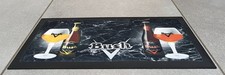 TAPIS DE BAR NOIR BIERE BELGE