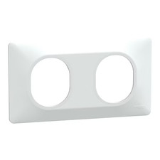 Plaque de finition 2 postes