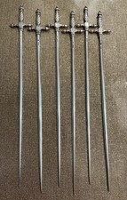 Lot de 6 hâtelets piques en métal argenté Christofle