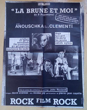 La Brune et moi (1981) affiche originale 60x80 cm. Film Punk, rare