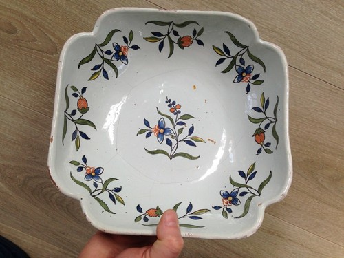 Beau plat faïence xixème - beau,