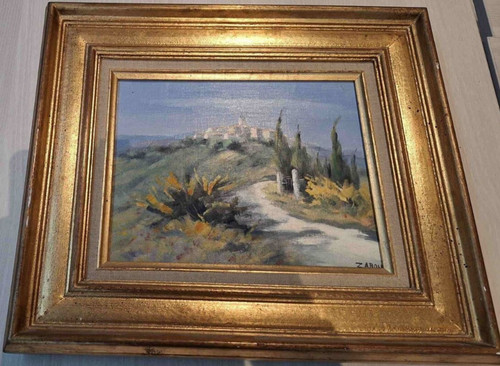 Huile sur toile - , encadrée