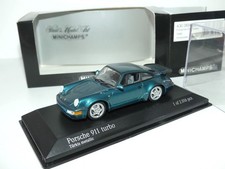 PORSCHE 911 TURBO 964 1990 Vert Turquoise MINICHAMPS 1:43