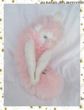 Doudou Peluche Hérisson Rose Et Blanc Vintage Créations CDJ Boutique