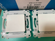 LOT DE 2 Interrupteurs Alvais ALOMBARD Va et vient Blanc ALB81051