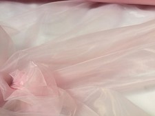 Rideaux en tulle voile de tissu organza transparent uni mariage 295 cm ROSE e...