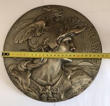 MÉDAILLE MARIANNE BOTTÉE MEDAL  ART DIAMÈTRE  259 mm POIDS 1660 g MÉDAILLON