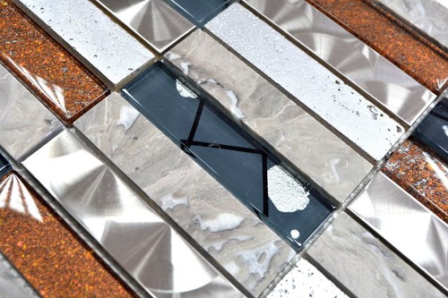Mosaïque carreau translucide