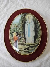 Ancien Cadre mural Lourdes