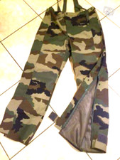 SUR PANTALON SURPANTALON NEUF GORETEX CAMOUFLAGE CE OTAN ARMEE FRANCAISE 80 L