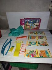 BARBIE POOL PARTY PISCINE BLEU AVEC  BOITE MATTEL VINTAGE 1974