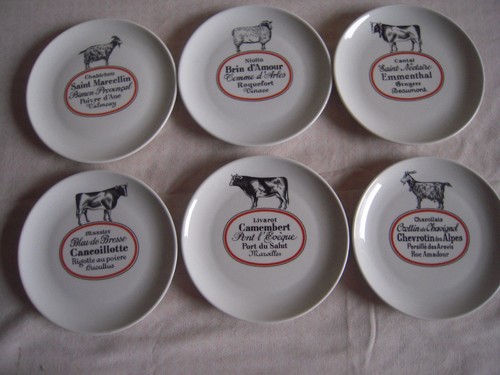 Assiettes fromage - 6, a
