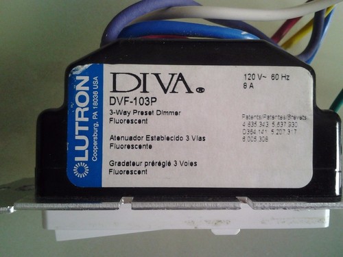 Lutron diva dimmer dvf 103p - lutron,