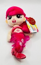peluche sirène velours 18 cm