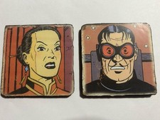 Lot de 2 magnets Blake et Mortimer en Foam board. No Pixi