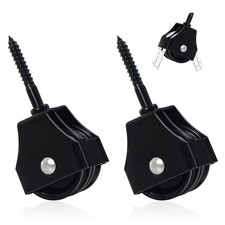 Poulie Double Renvoi Câbles Avec Vis - Gréement Lourd de Rotative Mouflage Câ...