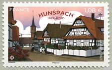 France 2021 HUNSPACH Bas Rhin house biautiful village 2020 church flower 1v mnh