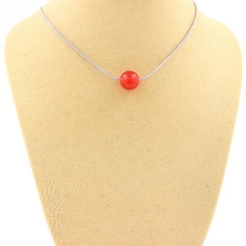 Collier perle calcédoine - collier,