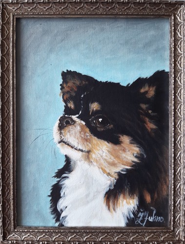 Peinture huile de chien - peinture, l'huile