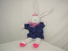 Peluche doudou Marionnette Lapin 34cm PDOU041
