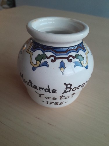Pot ancien moutarde - à,
