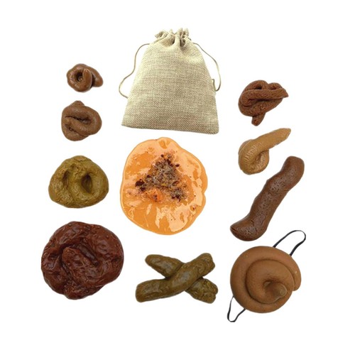 Lot faux caca amusants - 10,