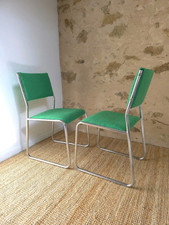 LOT 2 CHAISE BAUHAUS VINTAGE CHROME DESIGN 70 
