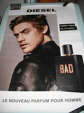 Affiche  parfum  DIESEL   120X170  BAD LE NV PARFUM POUR HOMME àg
