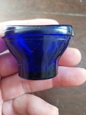 RINCE OEIL ANCIEN EN VERRE BLEU COBALT EN TRES BON ETAT !