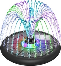 SZMP Fontaine Solaire Extérieur 2025 Nouvelle UFO LED 5W Fontaine Solaire Verre