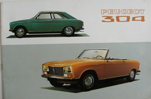 Brochure peugeot 304 - 304, et