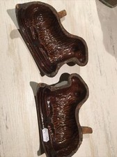 ancien moule Agneau en terre cuite avec pince, Lemmele Art Populaire Alsace Xix