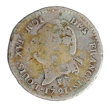 15 Sols Louis XVI Argent 1791 Limoges (I) P15820