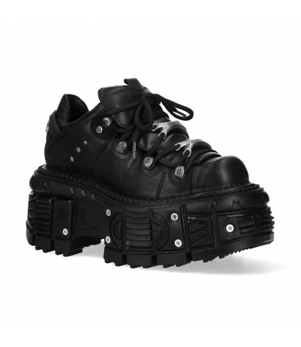 New rock bottes cuir - rock,