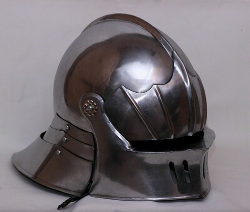 Casque médiéval acier - médiéval,