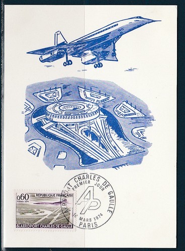 Carte 1er jour avion - ,