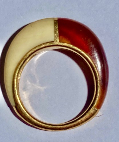 Bague art déco - , jaune