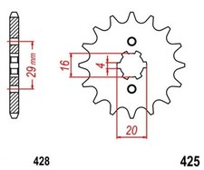 Pignon Sortie Boite Avant